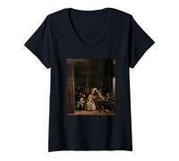Femme Diego Velazquez Las Meninas T-Shirt avec Col en V
