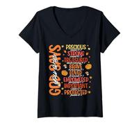 Femme Dieu Dit Que TU ES... T-Shirt avec Col en V