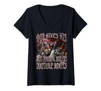 Femme Dieu donne aux intestins irritables un bootleg de mème drôle et dur T-Shirt avec Col en V