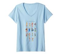 Femme Dieux de la Grèce Antique - Mythologie T-Shirt avec Col en V
