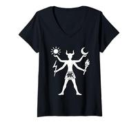 Femme Dieux extraterrestres du Monde Antique T-Shirt avec Col en V