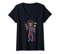 Femme Dieux extraterrestres du Monde Antique T-Shirt avec Col en V