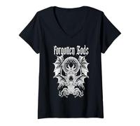 Femme Dieux oubliés - Créature Mythique Dark Fantasy T-Shirt avec Col en V