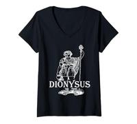 Femme Dionysos T-Shirt avec Col en V