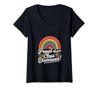 Femme Diplôme de Professeur congédié par la Classe Proud of You T-Shirt avec Col en V