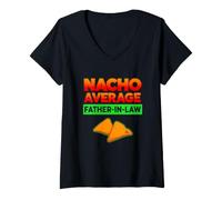 Femme Dire drôle Nacho Loi Père Moyenne Sarcastique T-Shirt avec Col en V
