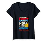 Femme Dire Sarcastique Que tu as blessé Mes Sentiments est utilisé Hold The T-Shirt avec Col en V