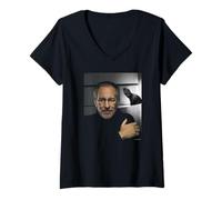 Femme Directeur de Jurassic Park E.T. Steven Spielberg Michael Grecco T-Shirt avec Col en V