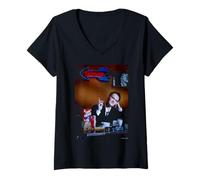 Femme Directeur du Film culte Quentin Tarantino LA Diner Michael Grecco T-Shirt avec Col en V