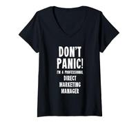 Femme Directeur Marketing Direct T-Shirt avec Col en V