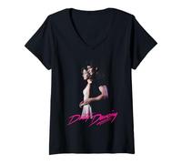 Femme Dirty Dancing Johnny And Frances Fermer T-Shirt avec Col en V