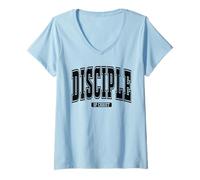 Femme Disciple of christ T-Shirt avec Col en V