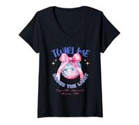 Femme Disco - Twirl Me Under The Light T-Shirt avec Col en V