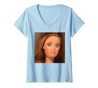 Femme Disgusted Face Meme Baby Babe X Only Baby Love Date Fans T-Shirt avec Col en V
