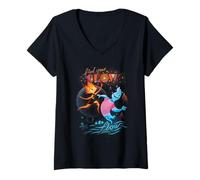 Femme Disney and Pixar’s Elemental Find Your Glow and Flow T-Shirt avec Col en V