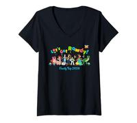Femme Disney and Pixar's Toy Story Rowdy Family Trip 2026 Vacation T-Shirt avec Col en V