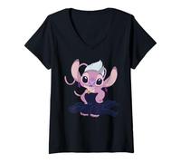 Femme Disney Angel in Ursula Costume Halloween Disney Villains T-Shirt avec Col en V