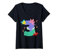 Femme Disney Ariel Numbers "3" Third 3rd Birthday Party Gift T-Shirt avec Col en V