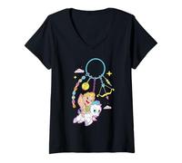 Femme Disney Baby Hercules and Pegasus Fashion Bag Charm T-Shirt avec Col en V