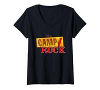 Femme Disney Channel Camp Rock T-Shirt avec Col en V