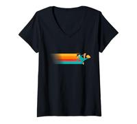Femme Disney Channel Phineas and Ferb Perry The Platypus T-Shirt avec Col en V