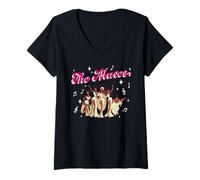 Femme Disney Hercules The Muses Gr horus Gospel Choir T-Shirt avec Col en V