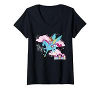 Femme Disney Jr. Sofia the First Princess Sofia Wildfyre Let's Fly T-Shirt avec Col en V