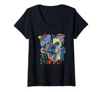 Femme Disney Lilo & Stitch Being Unique Makes The World Colorful T-Shirt avec Col en V