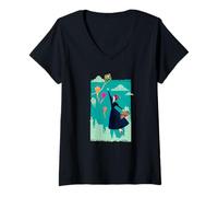 Femme Disney Mary Poppins Returns Kites in the Sky T-Shirt avec Col en V