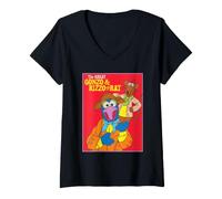 Femme Disney Muppet Treasure Island Great Gonzo & Rizzo the Rat T-Shirt avec Col en V