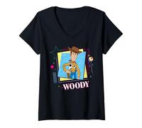 Femme Disney & Pixar’s Toy Story ’90s Couples Matching Woody T-Shirt avec Col en V