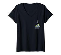 Femme Disney Pixar Toy Story Aliens Claw Machine Pocket T-Shirt avec Col en V
