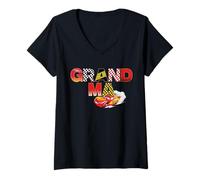 Femme Disney & Pixar's Cars Grandma Family Matching Trip Vacation T-Shirt avec Col en V