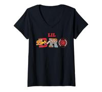 Femme Disney & Pixar's Cars Lil Bro Brother Family Trip Matching T-Shirt avec Col en V