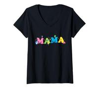 Femme Disney & Pixar's Inside Out Mama Family Trip Vacation T-Shirt avec Col en V