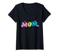 Femme Disney & Pixar's Inside Out Mom Family Trip Vacation T-Shirt avec Col en V
