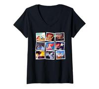 Femme Disney Princess Ariel The Little Mermaid Famous Movie Frames T-Shirt avec Col en V
