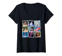 Femme Disney Princess Magic Moments Famous Movie Frames T-Shirt avec Col en V