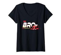 Femme Disney Racing Big Bro Family Trip Race Car Vacation Matching T-Shirt avec Col en V