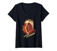 Femme Disney The Lion King 30th Anniversary Mufasa Lead with Pride T-Shirt avec Col en V