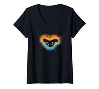 Femme Disney The Lion King Simba Symbol Live Action Ombre T-Shirt avec Col en V
