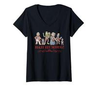 Femme Disney The Muppet Christmas Carol "Bah Humbug!" Holiday T-Shirt avec Col en V