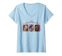 Femme Disney The Muppet Christmas Carol Holiday Coquette Trio T-Shirt avec Col en V