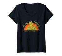 Femme Disney The Muppet Show 50th Anniversary Kermit "Hi-Ho There" T-Shirt avec Col en V