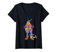 Femme Disney The Muppets Dr. Teeth Electric Mayhem Band Big Pose T-Shirt avec Col en V