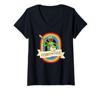 Femme Disney The Muppets Kermit the Frog Spreading Joy Since 1955 T-Shirt avec Col en V