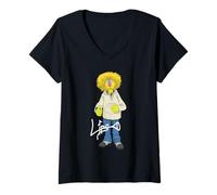 Femme Disney The Muppets Lips Electric Mayhem Band Big Pose T-Shirt avec Col en V