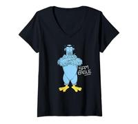 Femme Disney The Muppets Sam the Eagle Big Pose T-Shirt avec Col en V