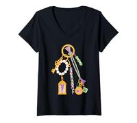 Femme Disney Tinker Bell Peter Pan Fairy Fashion Bag Charm T-Shirt avec Col en V