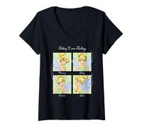 Femme Disney Tinker Bell "Today I am Feeling..." Current Mood T-Shirt avec Col en V